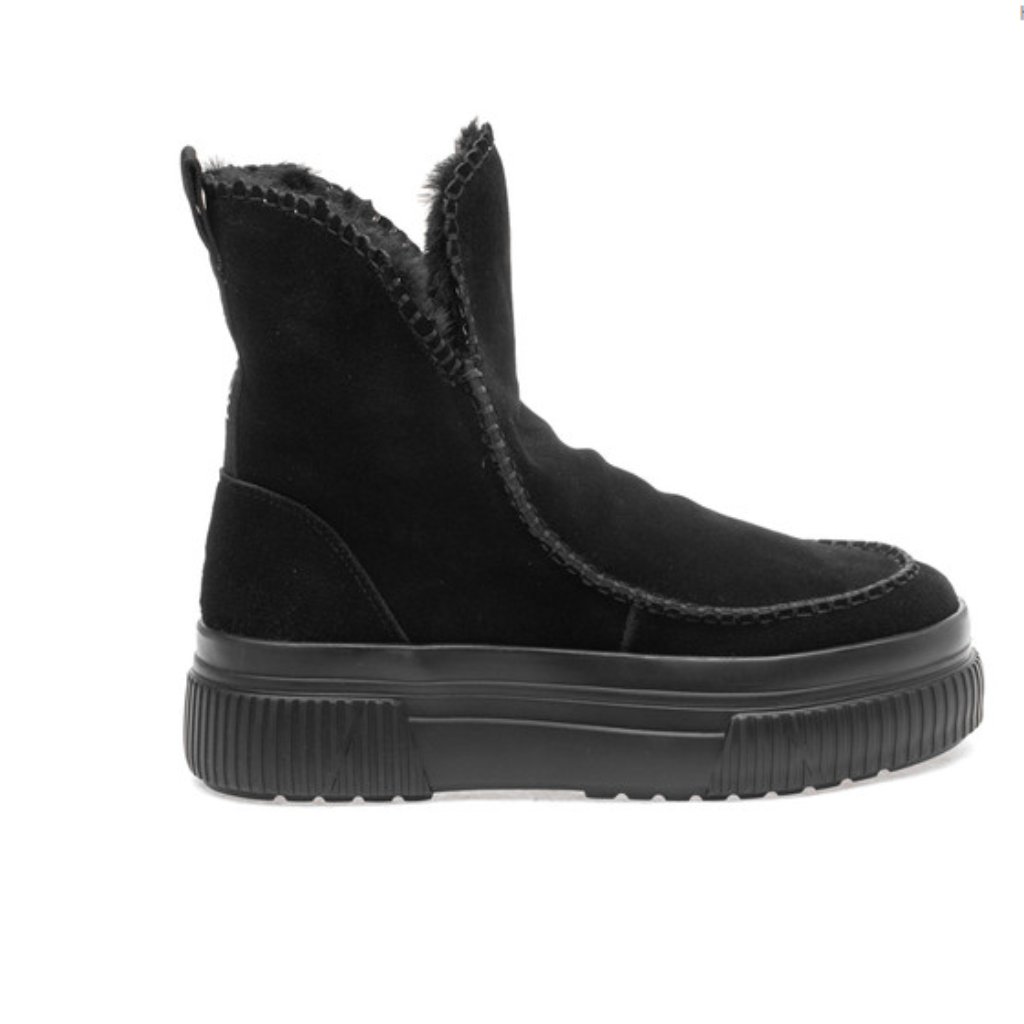 Nib J Slides Ely Black Suede Boots Sz 8